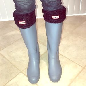 Hunter ‘Original Tall’ Rain Boot - pale blue